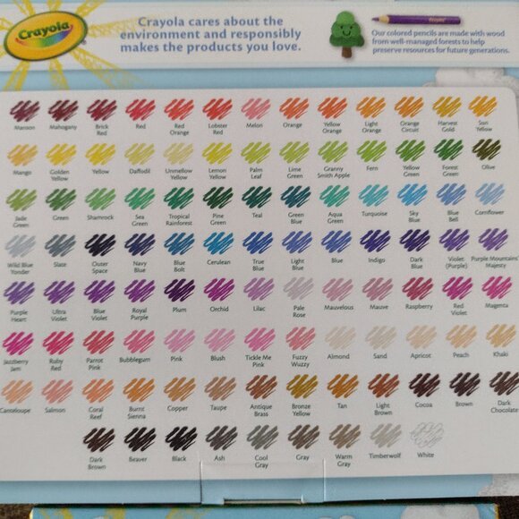 New Crayola 100 Colored Pencils and 64 Crayons - Picture 6 of 9